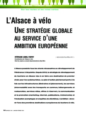 L’Alsace à vélo. Une stratégie globale au service d’une ambition européenne