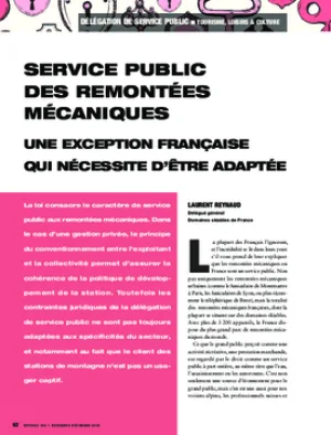 Service public des remontées mécaniques. Une exception française qui nécessite d’être adaptée