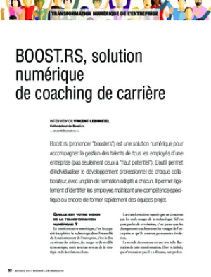Boost.rs, solution numérique de coaching de carrière