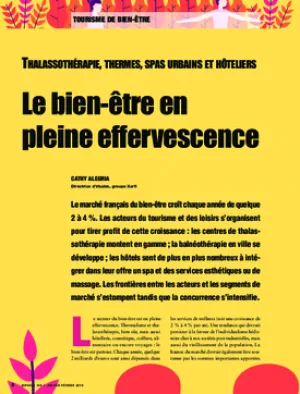 Le bien-être en pleine effervescence