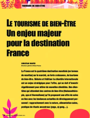 Le tourisme de bien-être. Un enjeu majeur pour la destination France