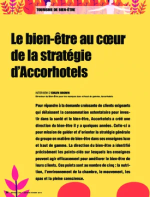 Le bien-être au cœur de la stratégie d’Accorhotels