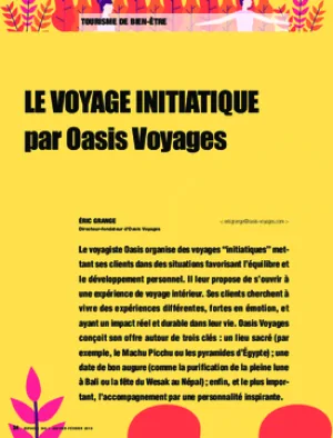 Le voyage initiatique par Oasis Voyages