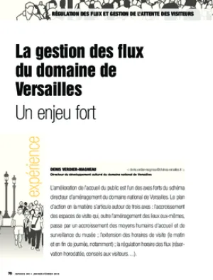 La gestion des flux du domaine de Versailles. Un enjeu fort