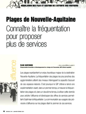 Plages de Nouvelle-Aquitaine. Connaître la fréquentation pour proposer plus de services