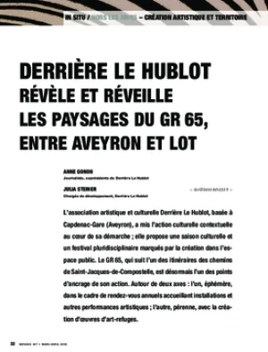 Derrière le Hublot révèle et réveille les paysages du GR 65, entre Aveyron et Lot