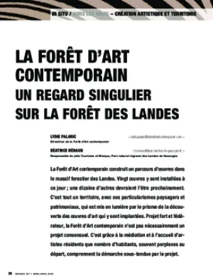 La Forêt d’Art contemporain. Un regard singulier sur la forêt des Landes