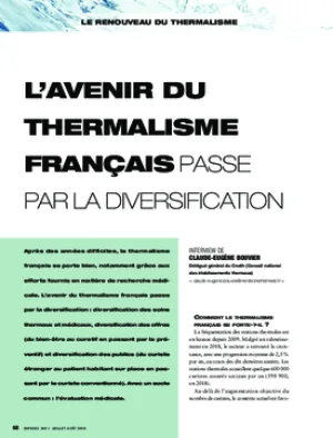 L’avenir du thermalisme français passe par la diversification