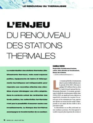 L’enjeu du renouveau des stations thermales