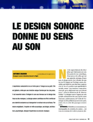 Le design sonore donne du sens au son