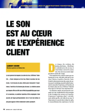 Le son est au cœur de l’expérience client