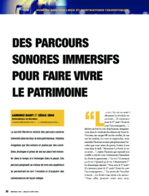 Des parcours sonores immersifs pour faire vivre le patrimoine