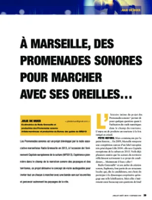 À Marseille, des promenades sonores pour marcher avec ses oreilles…