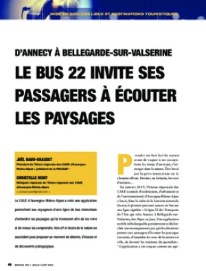 D’Annecy à Bellegarde-sur-Valserine. Le bus 22 invite ses passagers à écouter les paysages
