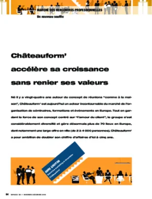 Châteauform’ accélère sa croissance sans renier ses valeurs