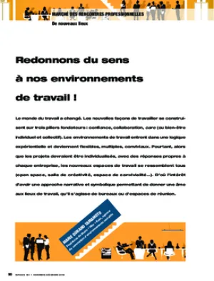 Redonnons du sens à nos environnements de travail !