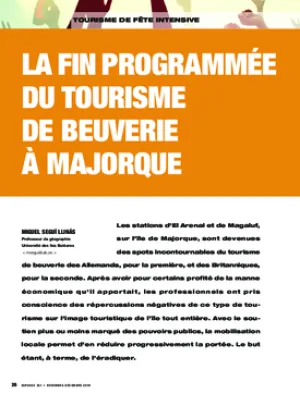 La fin programmée du tourisme de beuverie à Majorque