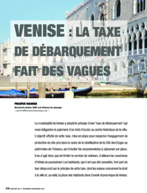 Venise : la taxe de débarquement fait des vagues