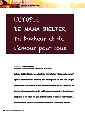 L’utopie de Mama Shelter. Du bonheur et de l’amour pour tous