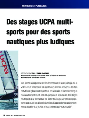 Des stages UCPA multisports pour des sports nautiques plus ludiques