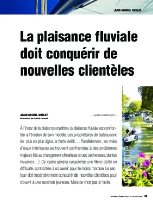 La plaisance fluviale doit conquérir de nouvelles clientèles