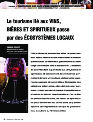 Le tourisme lié aux vins, bières et spiritueux passe par des écosystèmes locaux