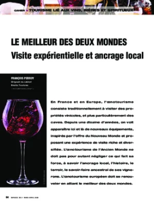 Le meilleur des deux mondes. Visite expérientielle et ancrage local