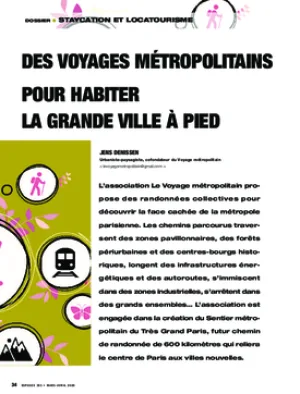 Des voyages métropolitains pour habiter la grande ville à pied
