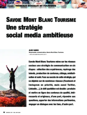 Savoie Mont Blanc Tourisme. Une stratégie social media ambitieuse