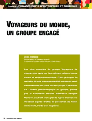 Voyageurs du monde, un groupe engagé