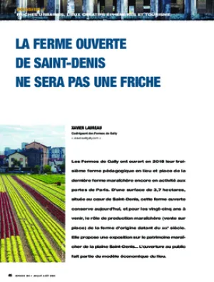 La Ferme ouverte de Saint-Denis ne sera pas une friche