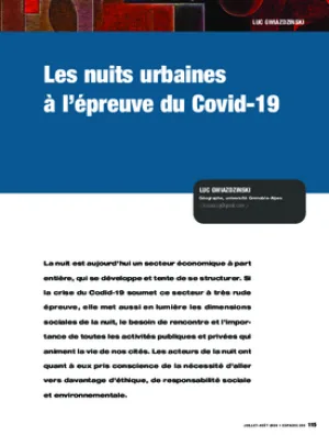 Les nuits urbaines à l’épreuve du Covid-19
