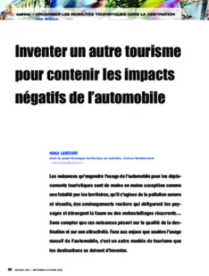 Inventer un autre tourisme pour contenir les impacts négatifs de l’automobile