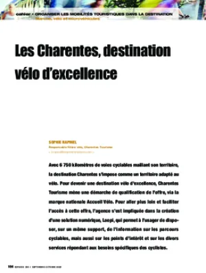 Les Charentes, destination vélo d’excellence