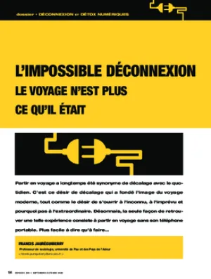 L’impossible déconnexion. Le voyage n’est plus ce qu’il était
