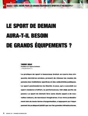 Le sport de demain aura-t-il besoin de grands équipements ?