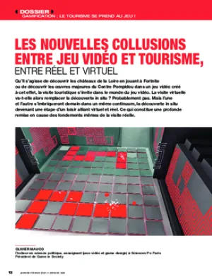 Les nouvelles collusions entre jeu vidéo et tourisme, entre réel et virtuel