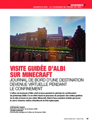 Visite guidée d’Albi sur Minecraft - Journal de bord d’une destination devenue virtuelle pendant le confinement