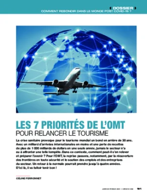 Les 7 priorités de l’OMT pour relancer le tourisme