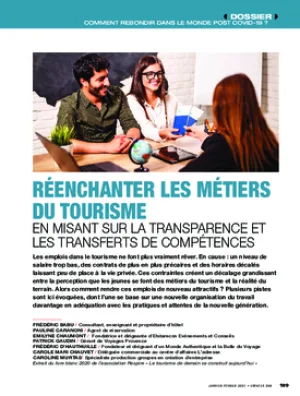 Réenchanter les métiers du tourisme en misant sur la transparence et les transferts de compétences
