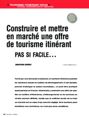Construire et mettre en marché une offre de tourisme itinérant : pas si facile (Maj. 2021)