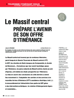 Le Massif central prépare l'avenir de son offre d'itinérance (Maj. 2021)