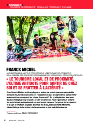 « Le tourisme local et de proximité, l’ultime antidote pour sortir de chez soi et se frotter à l’altérité »