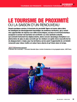 Le tourisme de proximité ou la saison d’un renouveau