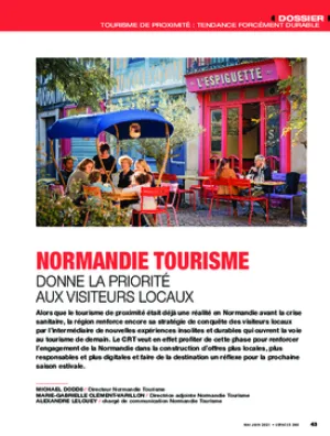 Normandie Tourisme donne la priorité aux visiteurs locaux