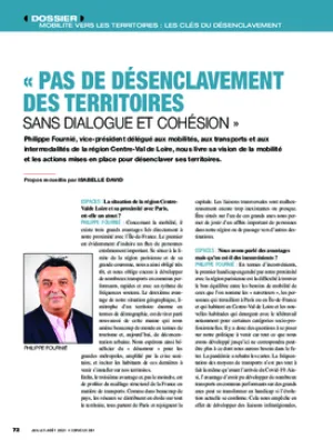« Pas de désenclavement des territoires sans dialogue et cohésion »