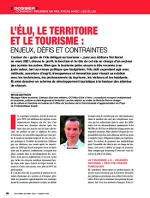 L’élu, le territoire et le tourisme : enjeux, défis et contraintes