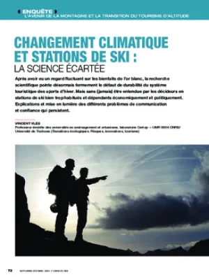 Changement climatique et stations de ski : la science écartée