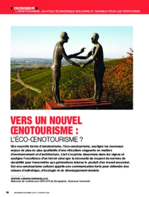 Vers un nouvel œnotourisme : l’éco-œnotourisme ?