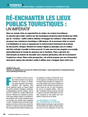 Ré-enchanter les lieux publics touristiques : un impératif
